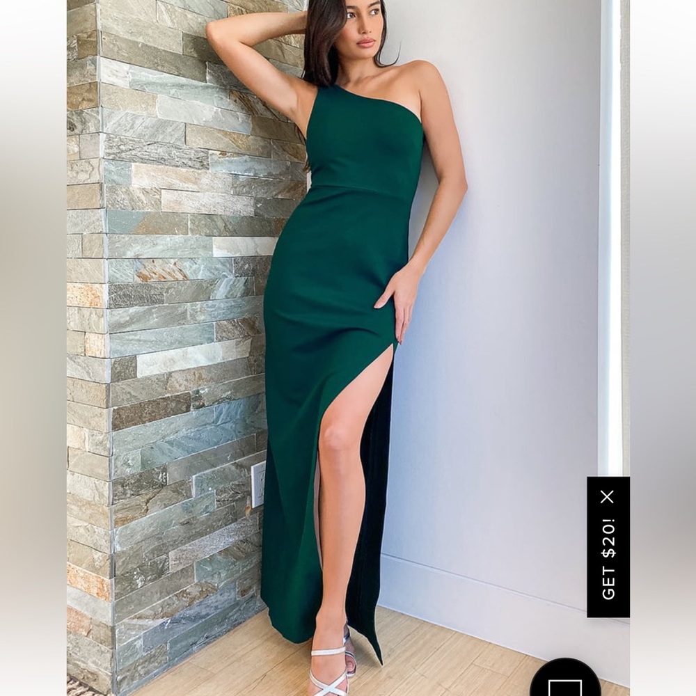 Lulus green bridesmaid dress